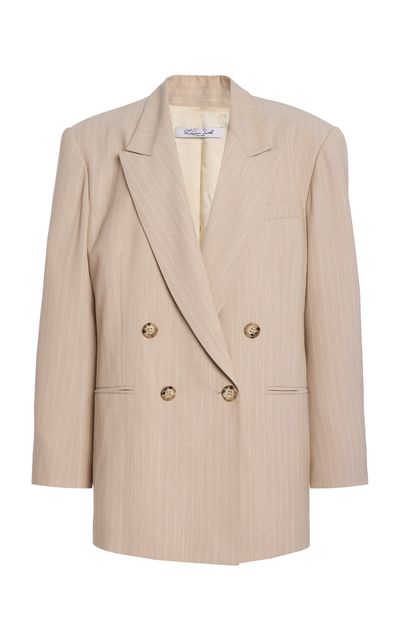LaQuan Smith LaQuan Smith Tailored DoubleBreasted Jacket Neutral XL
