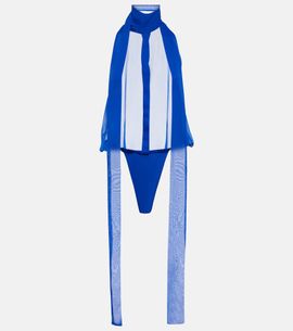 LaQuan Smith LaQuan Smith Tie-neck bodysuit