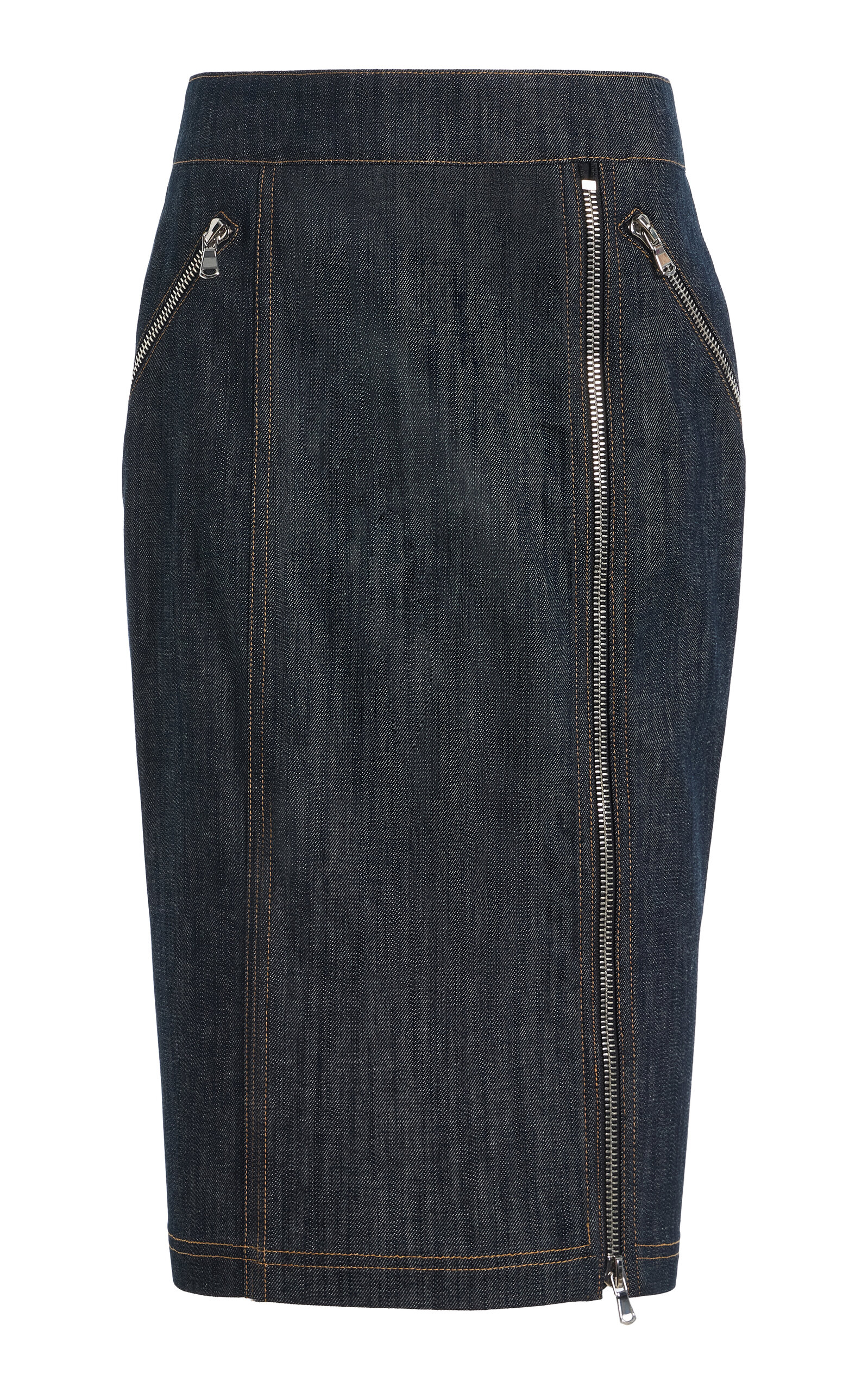 LaQuan Smith LaQuan Smith ZipperDetailed Pencil Midi Skirt