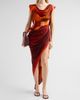 LaQuan Smith Women's Draped Asymmetric Corset-Style Midi-Dress - 2