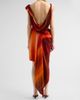 LaQuan Smith Women's Draped Asymmetric Corset-Style Midi-Dress - 3