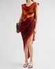LaQuan Smith Women's Draped Asymmetric Corset-Style Midi-Dress - 4