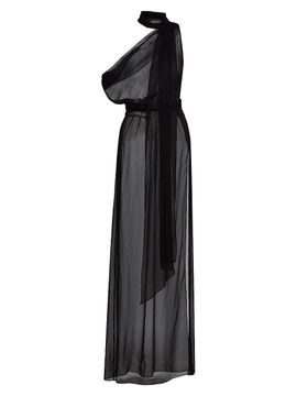 LaQuan Smith Women's Draped Scarf Gown
