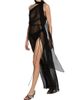 LaQuan Smith Women's Draped Scarf Gown - 4