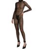 LaQuan Smith Women's Houndstooth Sheer Jumpsuit - 3
