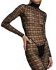 LaQuan Smith Women's Houndstooth Sheer Jumpsuit - 6