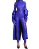 LaQuan Smith Women's Leather Mock Turtleneck Catsuit - 2