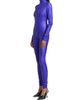 LaQuan Smith Women's Leather Mock Turtleneck Catsuit - 4
