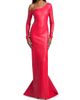 LaQuan Smith Women's Leather Off-The-Shoulder Gown - 3