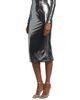 LaQuan Smith Women's Metallic Body-Con Midi-Skirt - 4