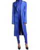 LaQuan Smith Women's Peak-Lapel Satin Evening Coat - 3