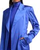 LaQuan Smith Women's Peak-Lapel Satin Evening Coat - 6