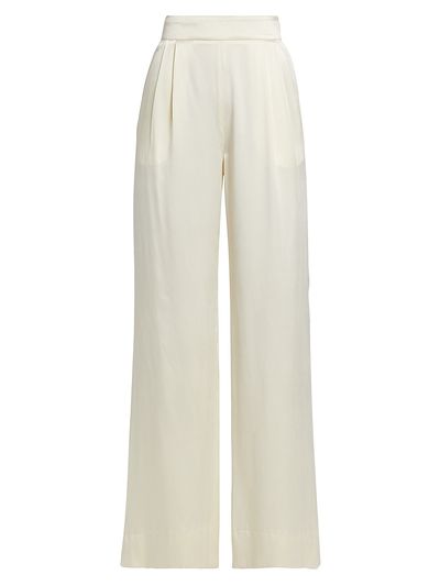 LaQuan Smith Women's Relaxed Silk Pants