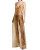 LaQuan Smith Women's Snake Print Sheer Maxi Dress - 3