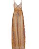 LaQuan Smith Women's Snake Print Sheer Maxi Dress - 8