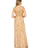 LARA New York LARA New York Beaded Cap Sleeve Sheath Gown - 2