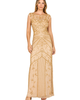 LARA New York LARA New York Beaded Cap Sleeve Sheath Gown - 3