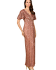 LARA New York LARA New York Beaded Gown with Flutter Sleeves - 3