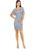 LARA New York LARA New York Beaded Short Dress with Cape Sleeves - 1