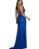 LARA New York LARA New York Beaded V Neck Dress with Slit - 2