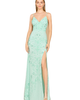 LARA New York LARA New York Body Con V-Neck Beaded Gown - 1