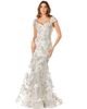 LARA New York LARA New York Cap Sleeve Mermaid Gown - 1