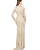 LARA New York LARA New York Classic V-Neck Beaded Long Sleeve Gown - 2