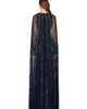LARA New York LARA New York Elegant Beaded Dress with Long Cape - 5