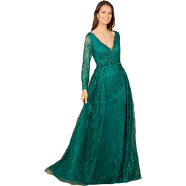 LARA New York LARA New York Elegant Overskirt Dress with Long Sleeves