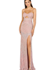 LARA New York LARA New York Embellished Gown with Slit And Low Back - 4
