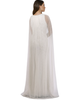 LARA New York LARA New York Eve Beaded Cape Sleeve Wedding Dress - 2