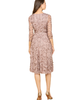 LARA New York LARA New York Flowing, 3D Embroidered Midi Dress with Sleeves - 2