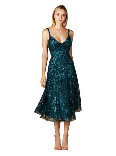 LARA New York LARA New York Flowing, Sequin Midi Dress