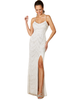 LARA New York LARA New York Frenchie Spaghetti Strap Beaded Wedding Gown - 1