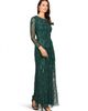 LARA New York LARA New York High Neck, Long Sleeve Beaded Gown - 1