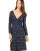 LARA New York LARA New York Knee Length, Long Sleeve Cocktail Dress - 1