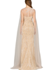 LARA New York LARA New York Long Cape Beaded Gown - 2