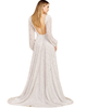 LARA New York LARA New York Long Sleeve, Beaded A-Line Bridal Dress - 2