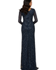 LARA New York LARA New York Long Sleeve Beaded Gown - 2