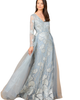LARA New York LARA New York Long Sleeve Lace Gown with Overskirt - 1