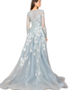 LARA New York LARA New York Long Sleeve Lace Gown with Overskirt - 2
