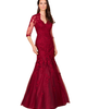 LARA New York LARA New York Long Sleeve, Mermaid Lace Gown - 1