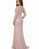 LARA New York LARA New York Long Sleeve V-Neck Beaded Gown - 2