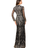 LARA New York LARA New York Mandarin V-Neck Gown with Long Sleeves - 2