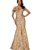 LARA New York LARA New York Off Shoulder Brocade Mermaid Gown - 1