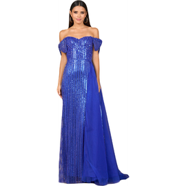 LARA New York LARA New York Off Shoulder Fitted Gown