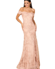 LARA New York LARA New York Off Shoulder Lace Mermaid Gown - 4