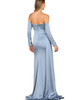 LARA New York LARA New York Off Shoulder Satin Dress with Beaded Details - 2