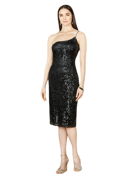 LARA New York LARA New York One Shoulder Midi Cocktail Dress