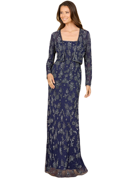 LARA New York LARA New York Sheath Gown with Long Sleeve Jacket